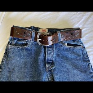 Leather belt brave works
